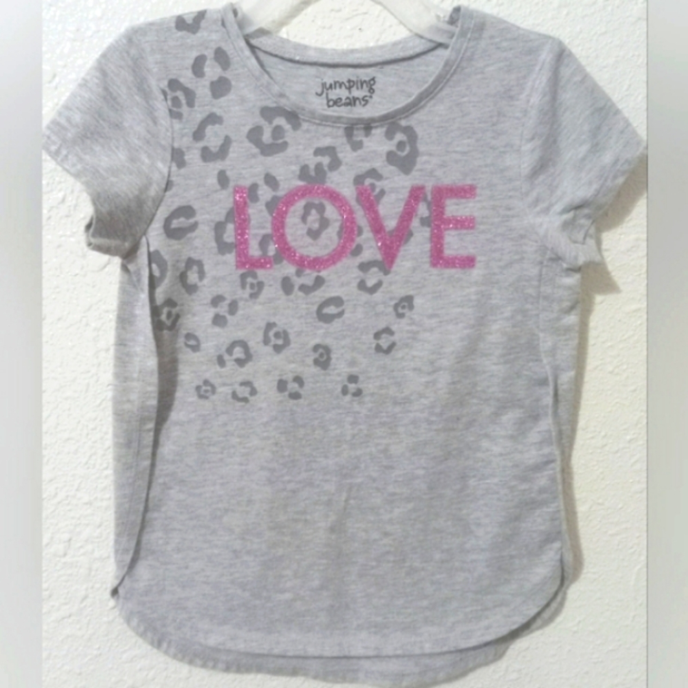 jumping beans Girls Short Sleeve High-Low Hem Top Size 4
